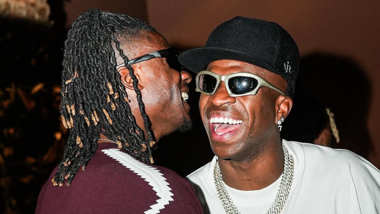 Eduardo Camavinga et Vinícius Jr à Marrakech.