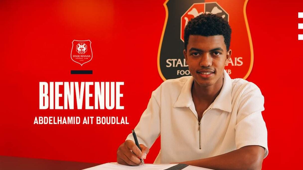 Abdelhamid Ait Boudlal a rejoint ce mardi 2 juillet, officiellement le Stade Rennais en Ligue 1, en provenance de l'Académie Mohammed VI de Football.