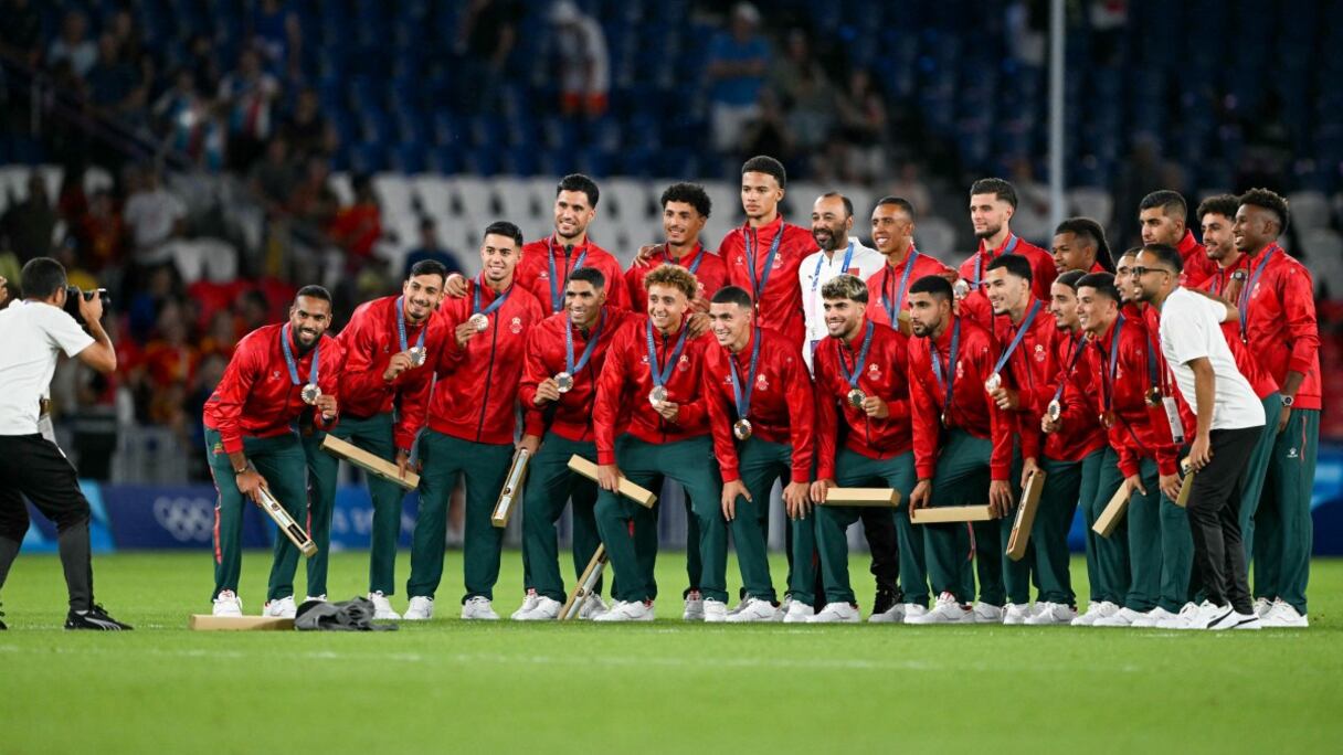 Les Lionceaux de l'Atlas, médaillés de bronze aux JO 2024.