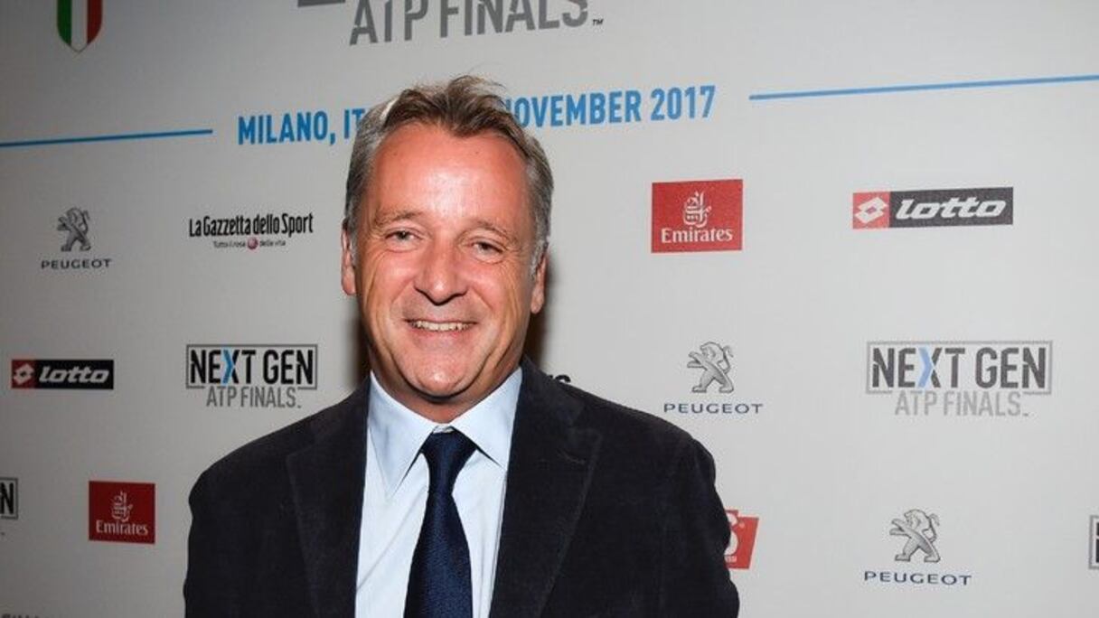 Le président exécutif de l'ATP et directeur du tournoi d'Auckland (Nouvelle-Zélande), le Britannique Chris Kermode, à Milan le 6 novembre 2017
