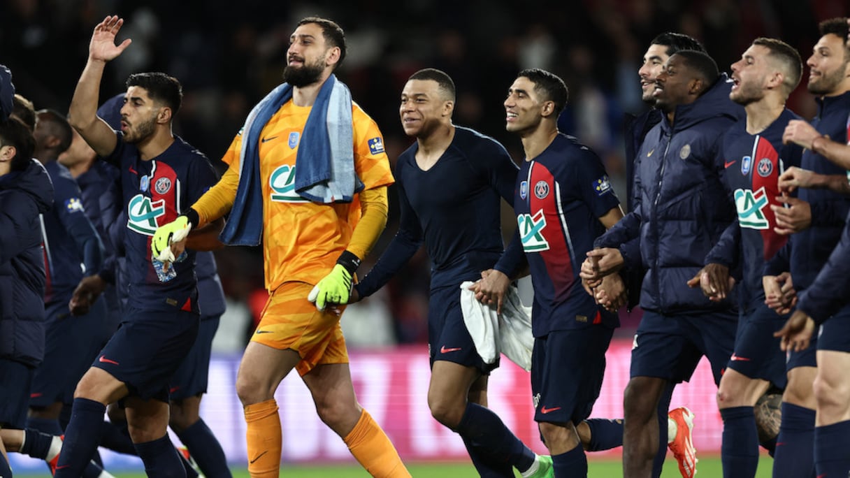 Les joueurs du Paris Saint-Germain.