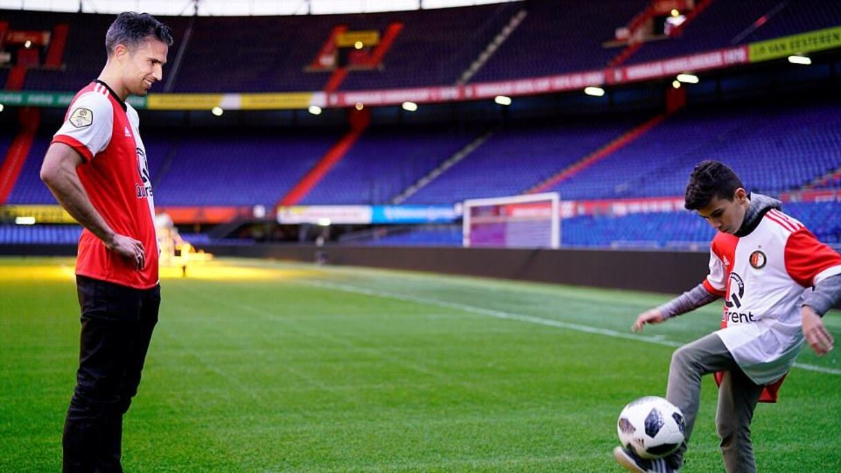 Robin et Shaqueel van Persie.