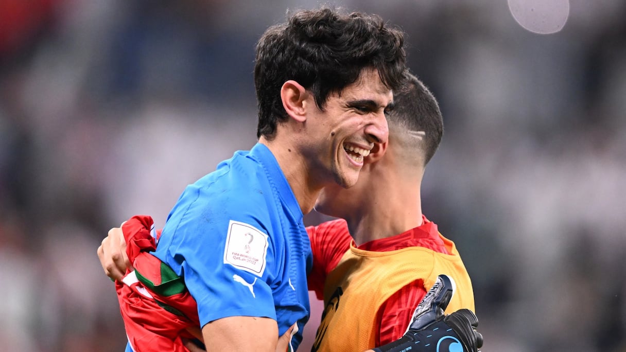 Yassine Bounou, portier des Lions de l'Atlas.