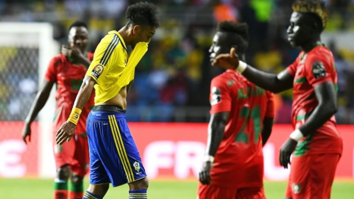 La star Pierre-Emerick Aubameyang et le Gabon ont été accrochés par la Guinée Bissau en ouverture de la CAN, le 14 janvier 2017 à Libreville.