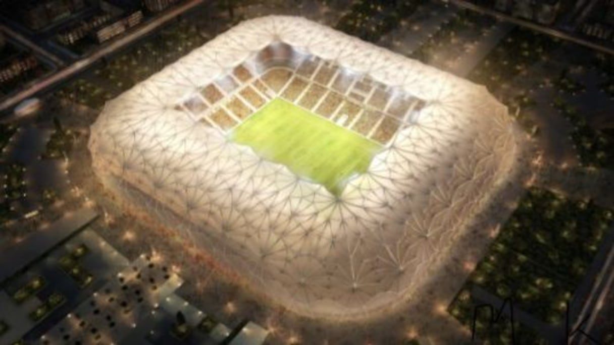 Un deuxième terrain sera implanté dans la ville rouge. Il s'agit d'un stade modulaire qui sera situé dans la commune de Tameslouht à 10 kilomètres de Marrakech, et offrira une capacité de 46,000 places.