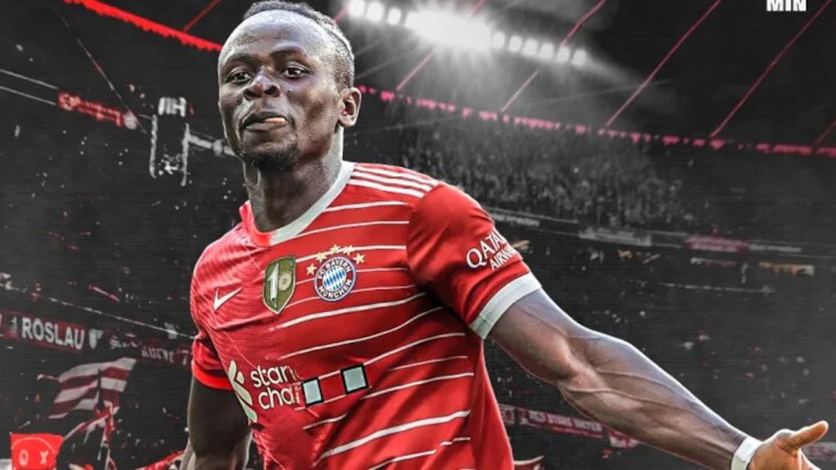 Sadio Mané sous le maillot du Bayern Munich.