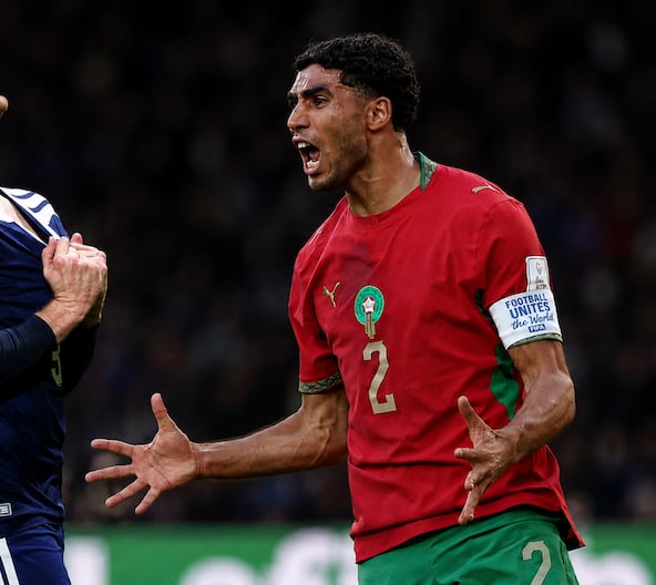 Andy Robertson et Achraf Hakimi