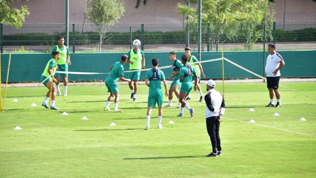 Un précédent stage des Lions U23 au Complexe Mohammed VI de football.