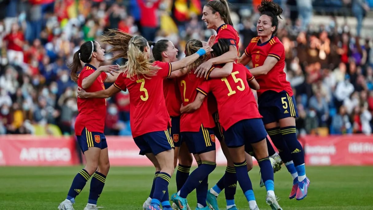 Les joueuses de l'équipe espagnole de foot.