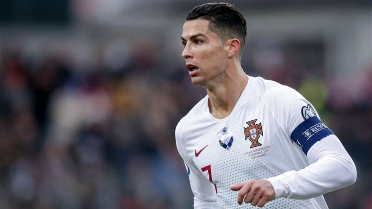Cristiano Ronaldo sous le maillot du Portugal.