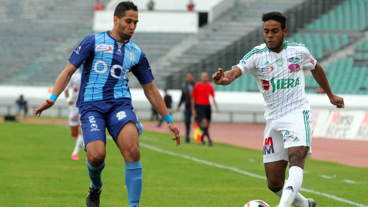 Le Raja n'a pratiquement jamais réussi à déborder son adversaire.