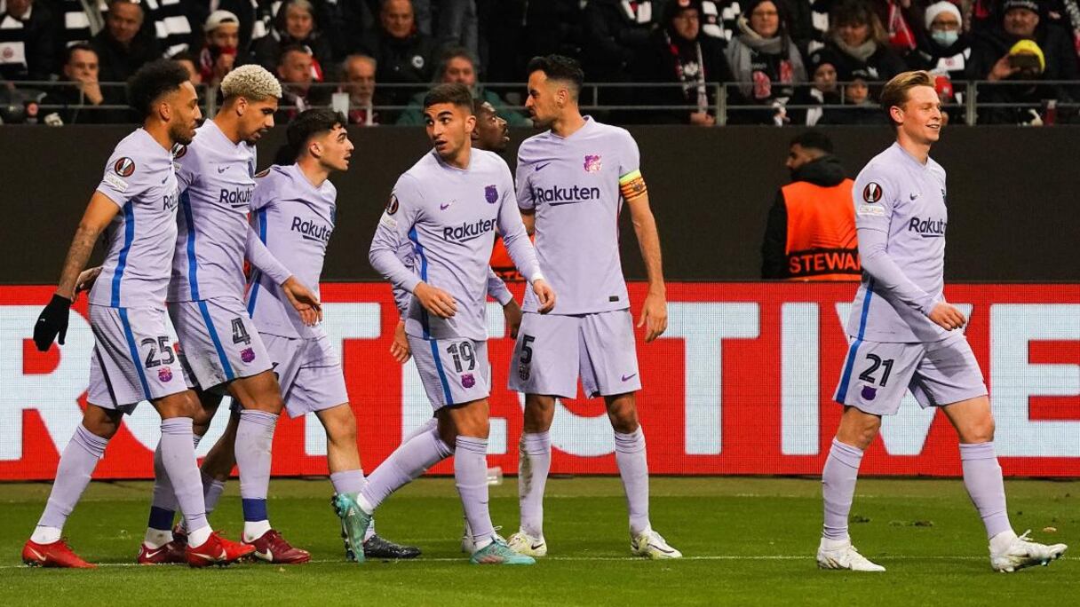 Les joueurs du Barça.