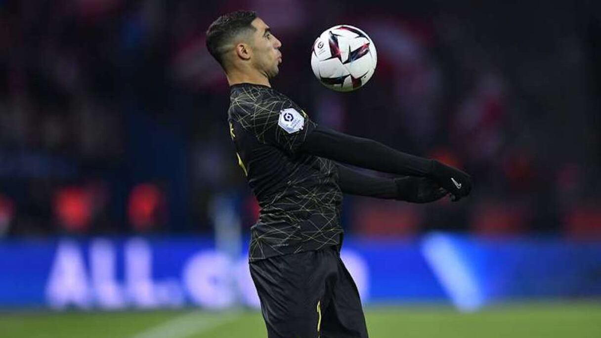 Achraf Hakimi lors du match Paris SG-Stade de Reims, le 29 janvier 2023.