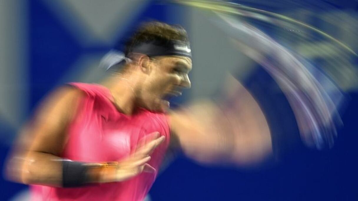 Rafael Nadal à Acapulco (Mexique) le 28 février 2020