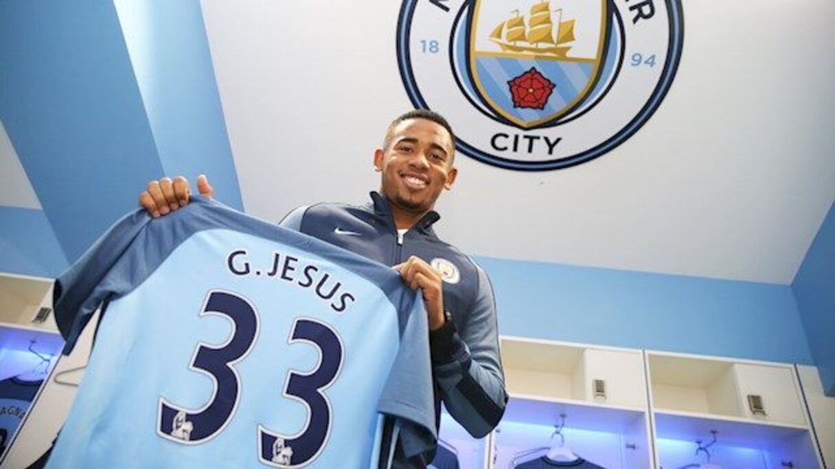 Gabriel Jesus, ex-Palmeiras, recrue de Manchester City (30 millions d'euros)