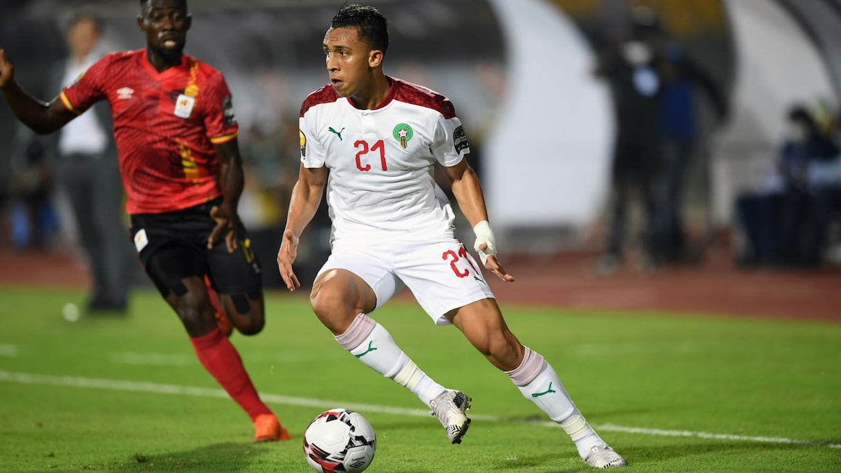 Soufiane Rahimi contre l'Ouganda, mardi 26 janvier 2021.