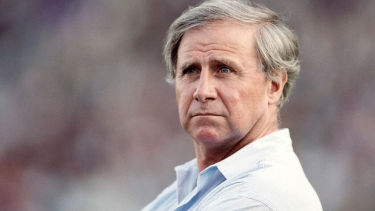 L'ex-sélectionneur Michel Hidalgo, le 21 mai 1989 au stade Vélodrome de Marseille.