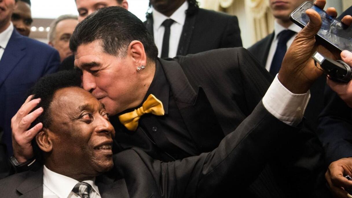 Pelé et Maradona.