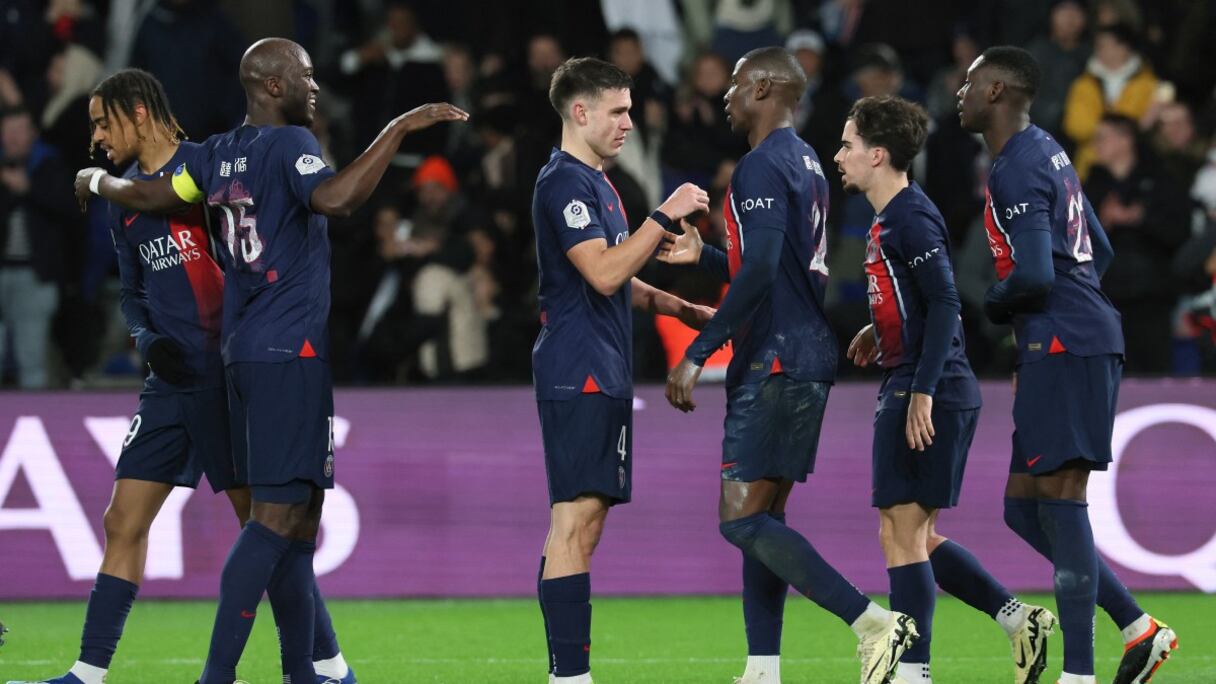 Les joueurs du Paris SG.