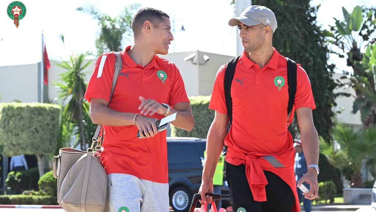 Les Lions de l'Atlas à l'aéroport Rabat- Salé
