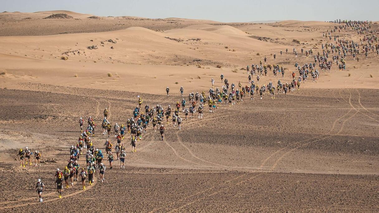 Marathon des Sables dans le désert marocain.