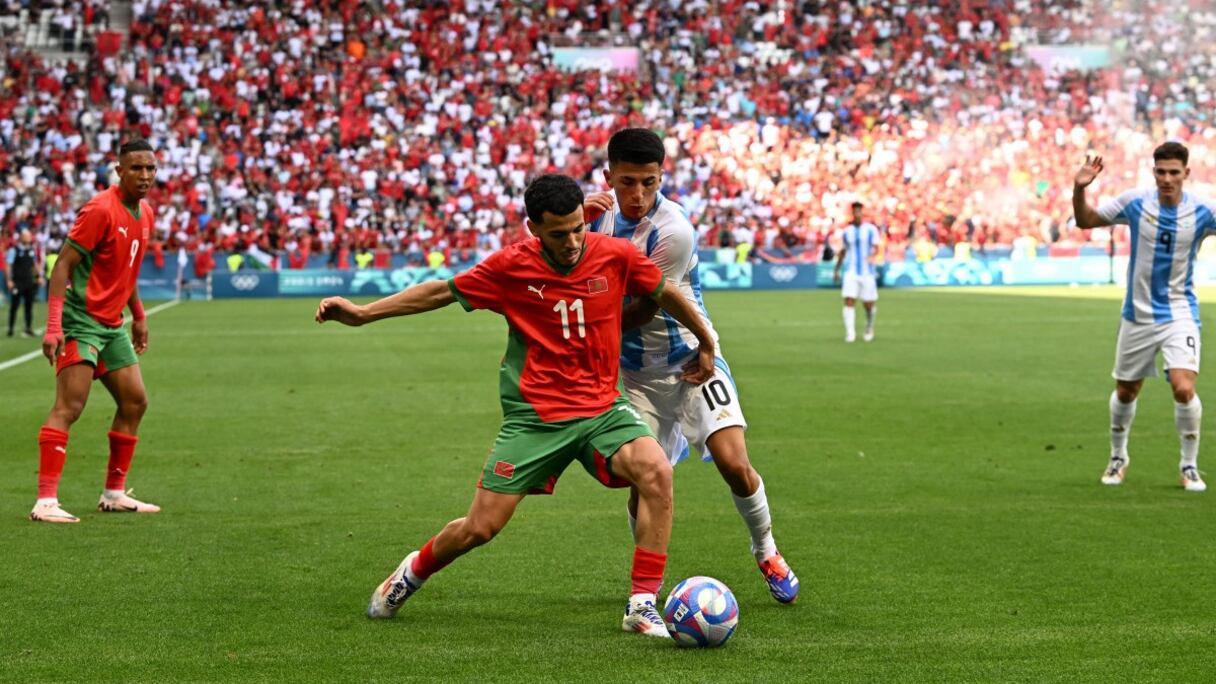 Zakaria El Ouahdi face à l'Argentine.