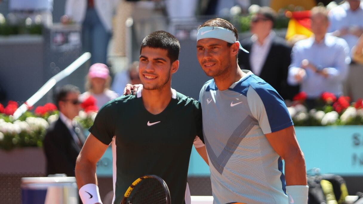 Rafael Nadal et Carlos Alcaraz