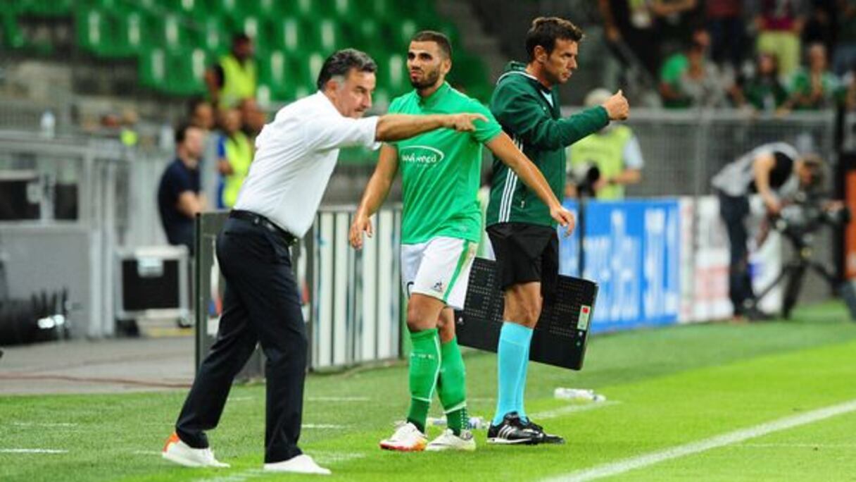 Christophe Galtier et Oussama Tannane