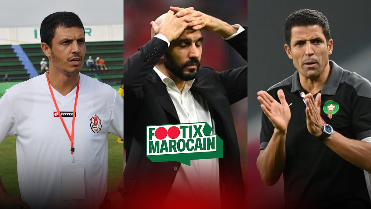 Jamal Sellami, Walid Regragui et Houcine Ammouta./