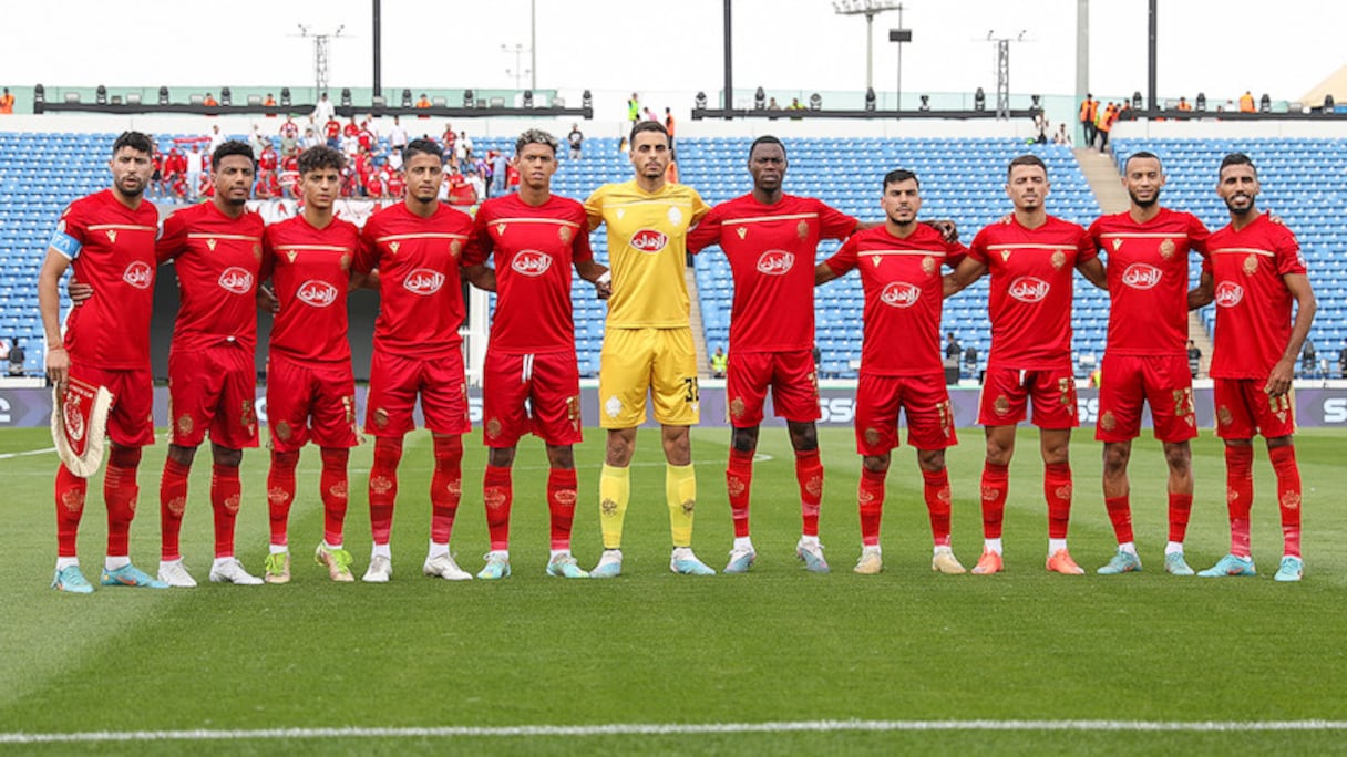 Le Onze du Wydad de Casablanca, aligné face à Al-Sadd, en ouverture de la Coupe arabe des clubs, le 27 juillet 2023.