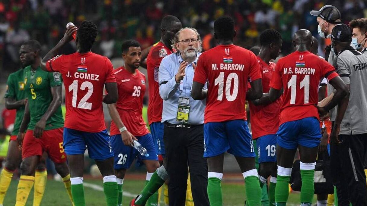 L'équipe nationale de la Gambie.