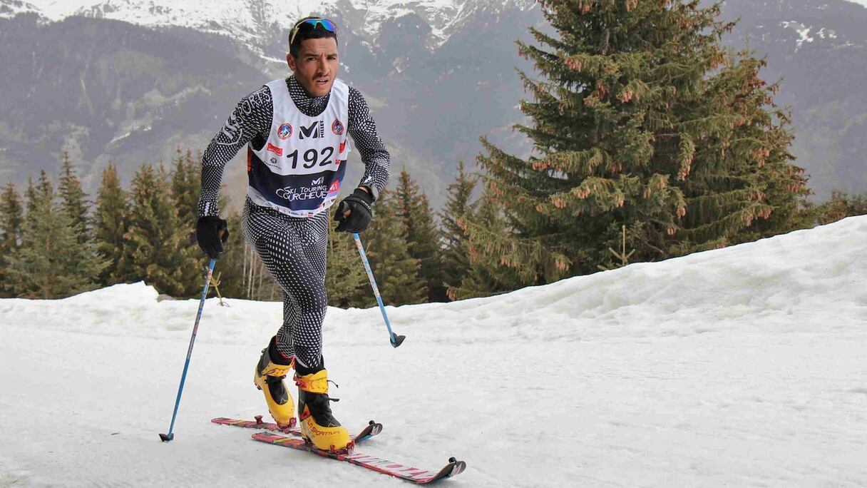 Le skieur marocain Abderrahim Kemmissa.