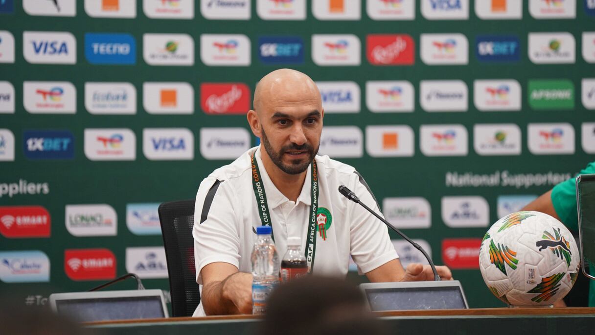 Walid Regragui, sélectionneur des Lions de l'Atlas.