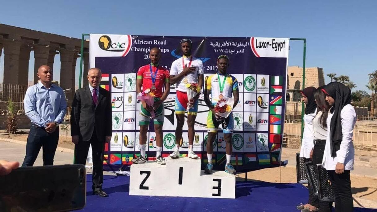 Amine Keldoun, 2e sur le parcours de 163 KM du dimanche matin