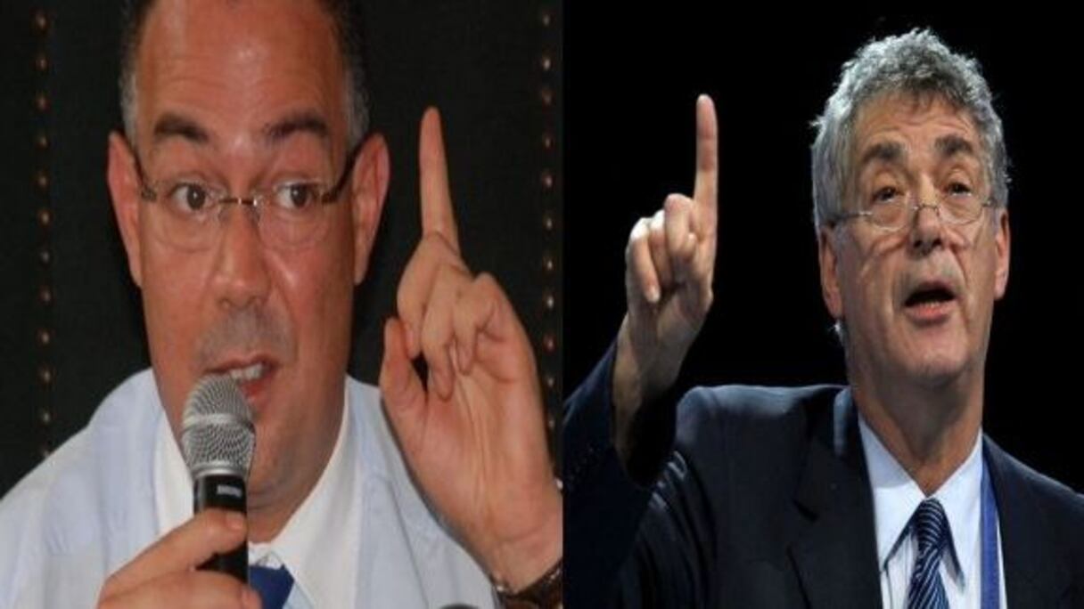 Fouzi Lekjaa (FRMF) et Angel Maria Villar (FEF).