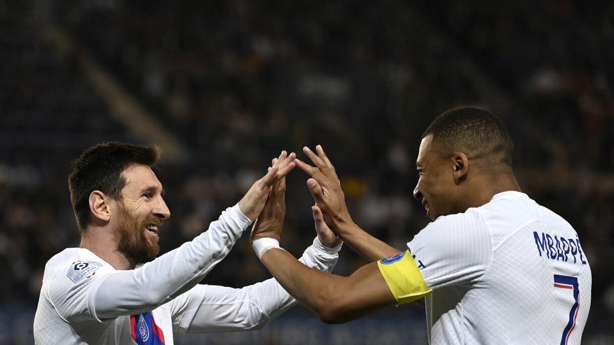 Lionel Messi et Kylian Mbappé