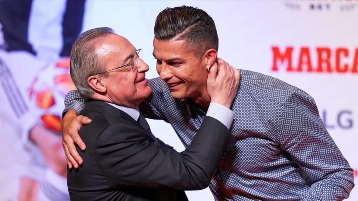 Florentino Perez et Cristiano Ronaldo.