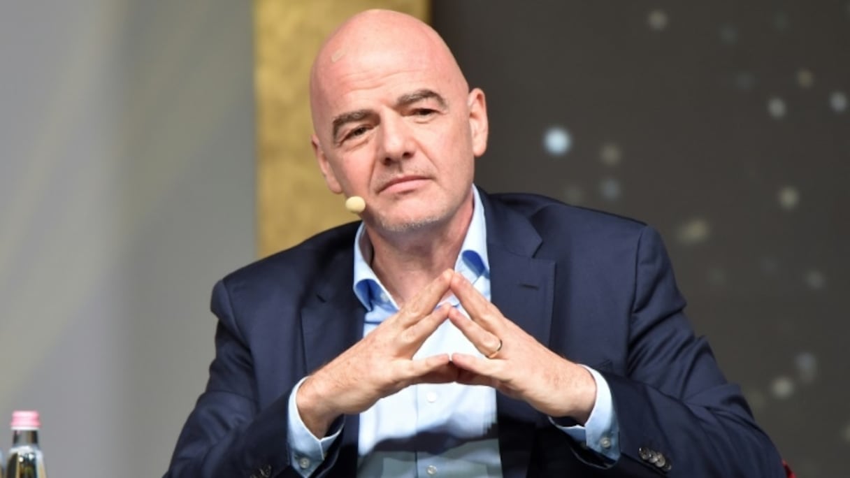 Le président de la Fifa, Gianni Infantino, lors du congrès de l'Association internationale de la presse sportive (AIPS), à Budapest, le 3 février 2020.