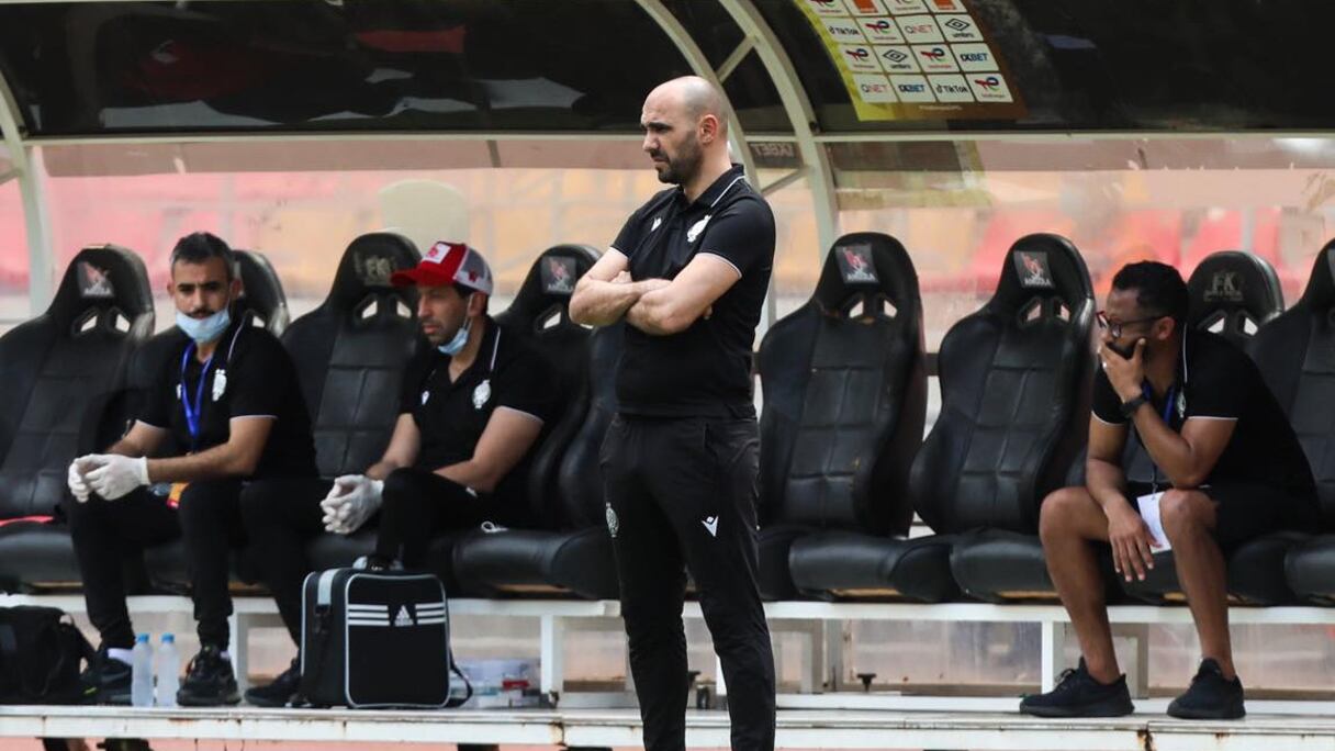 Walid Regragui, entraîneur du Wydad de Casablanca.