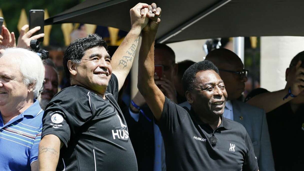 Pelé et Maradona.
