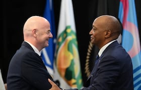 Gianni Infantino et Patrice Motsepe