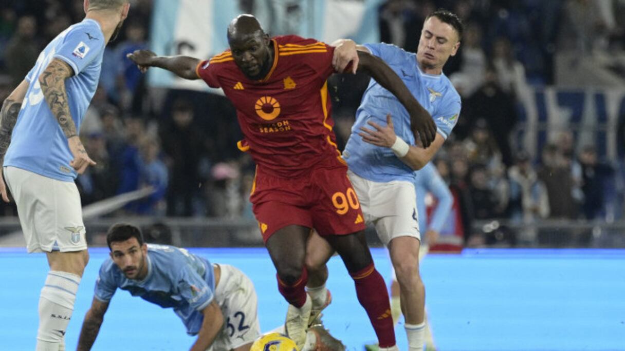 Image du précédent derby entre La Roma et la Lazio.