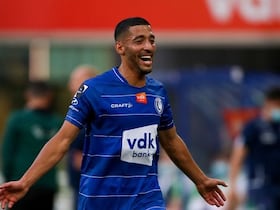 Tarik Tissoudali, international marocain de La Gantoise (Belgique).