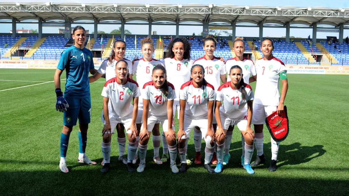 Les Lionnes de l'Atlas lors du Tournoi Aisha Buhari.