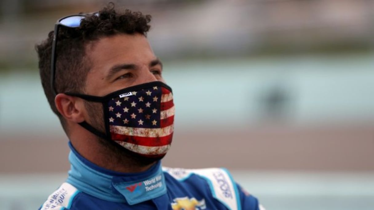 Le pilote Bubba Wallace, le 10 juin 2020 à Martinsville, en Virginie.