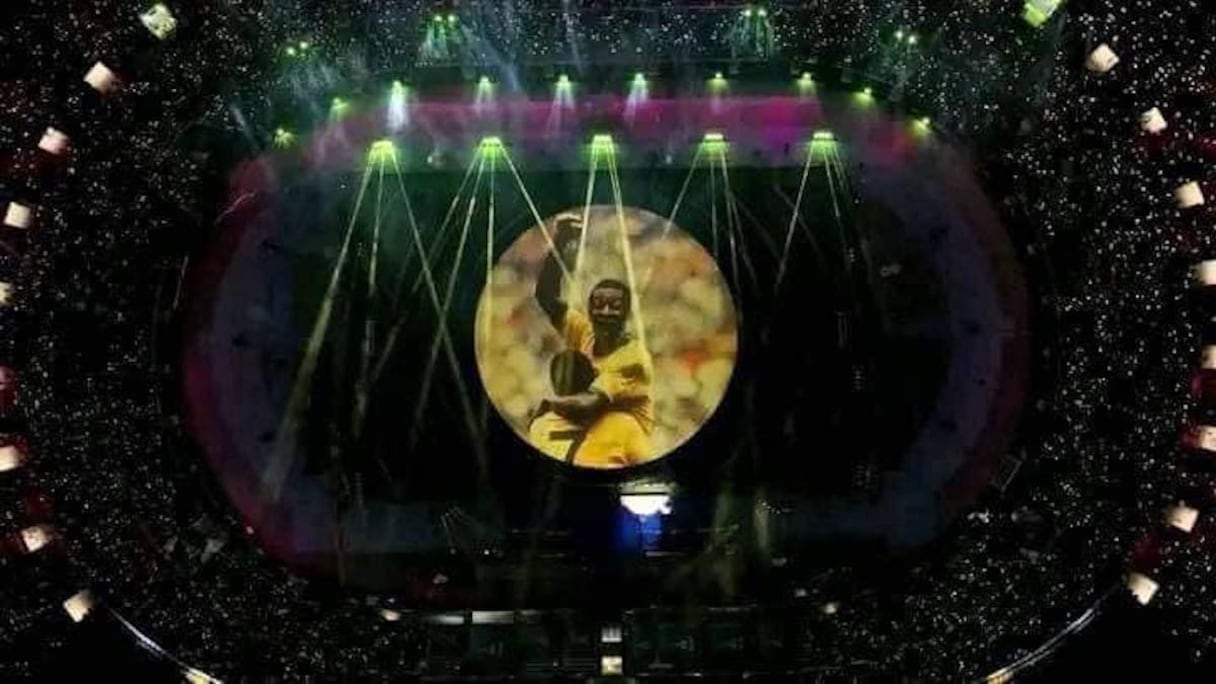 L'hommage au roi Pelé lors de la cérémonie d'ouverture du Mondial des clubs 2022.