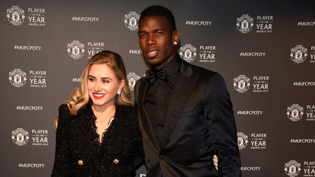 Paul Pogba et son épouse d'origine bolivienne, Maria Zulay.
