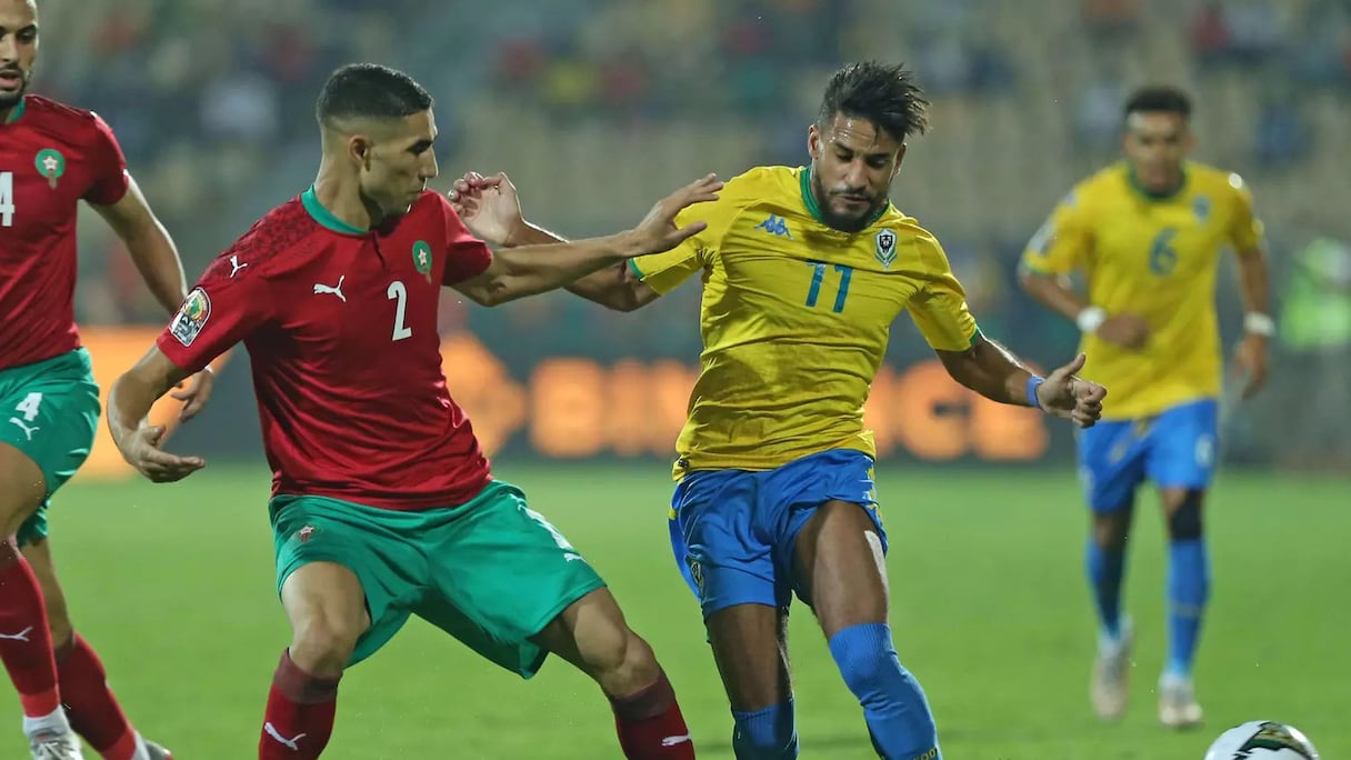 Maroc contre le Gabon lors de la CAN 2022.