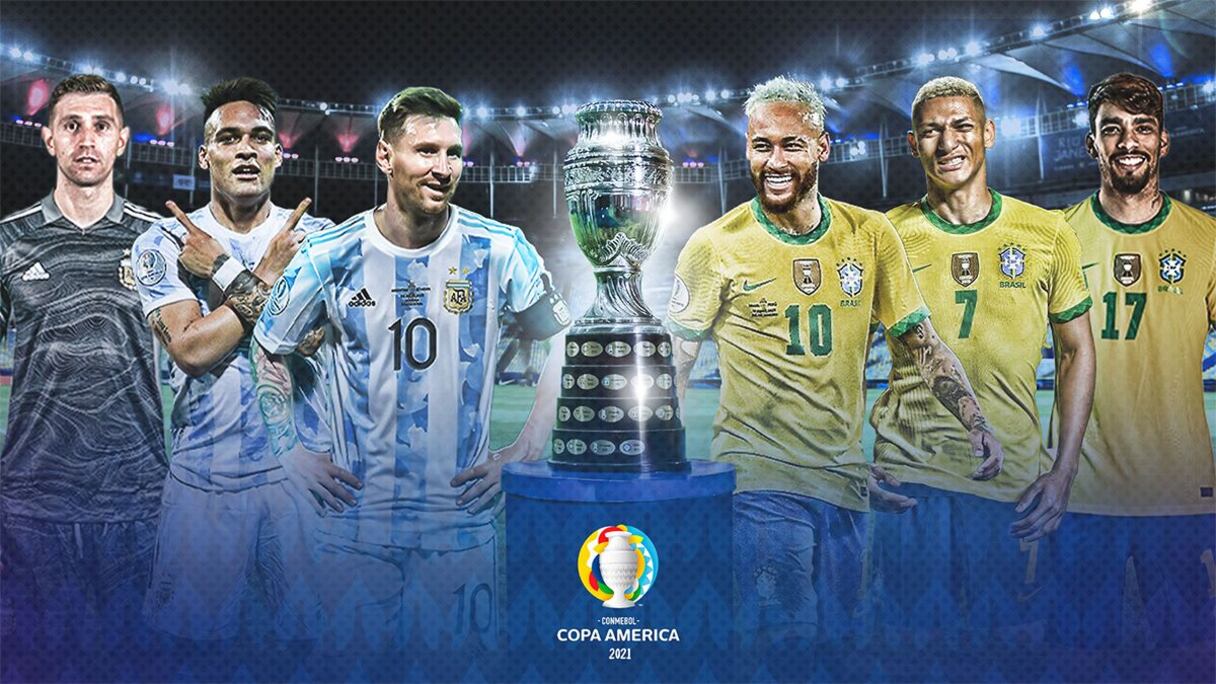 Brésil-Argentine, affiche de la finale de la Copa America 2021.