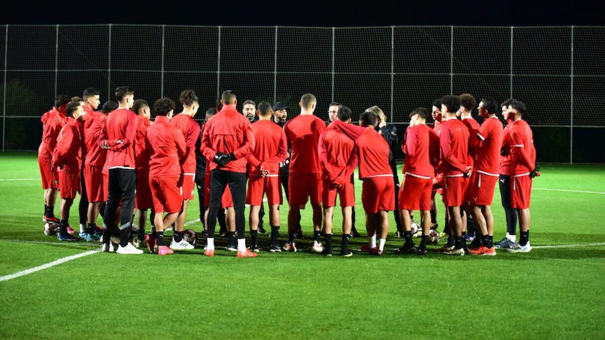 La sélection nationale olympique lors d'un précédent stage.